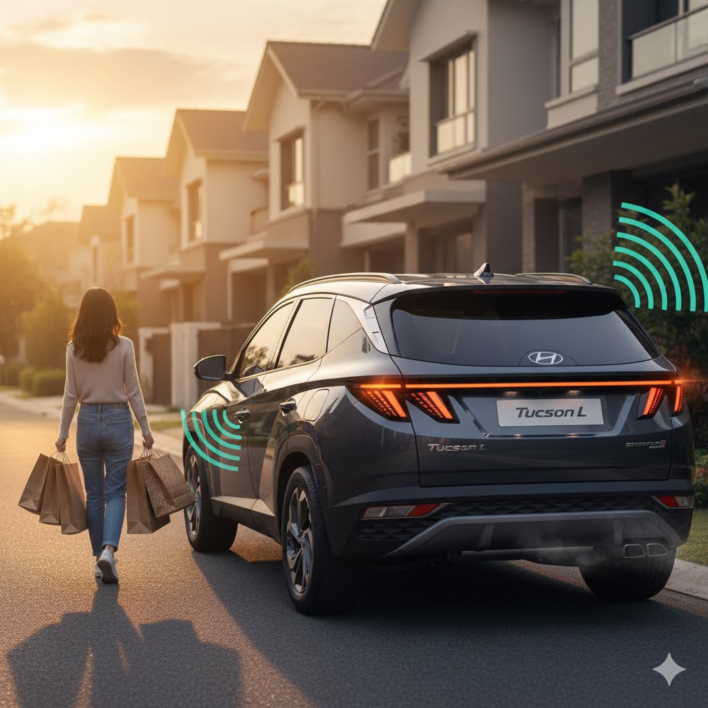 Tucson L 舒適進入升級|韓國晶片實現發動中鎖車 (金鉑先生)