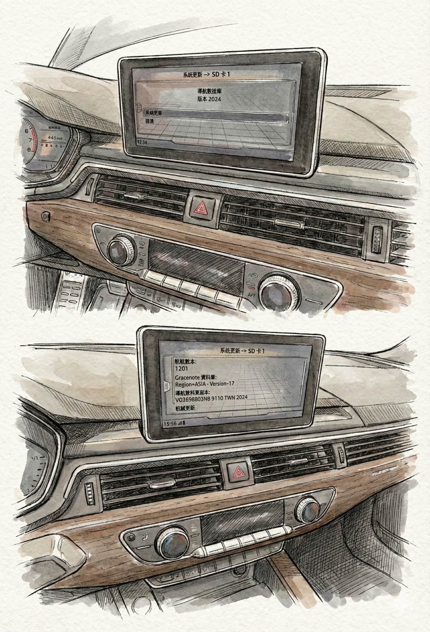 Audi 圖資更新 A6 A7 Q7 導航升級