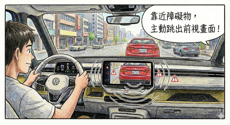 ID-Buzz-盲區顯影-自動前視-改裝