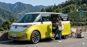 福斯 ID.Buzz 隱藏功能開通：純軟體 SFD2 解鎖車宿露營模式 發動中鎖車 與腳踢滑門｜金鉑先生車用品